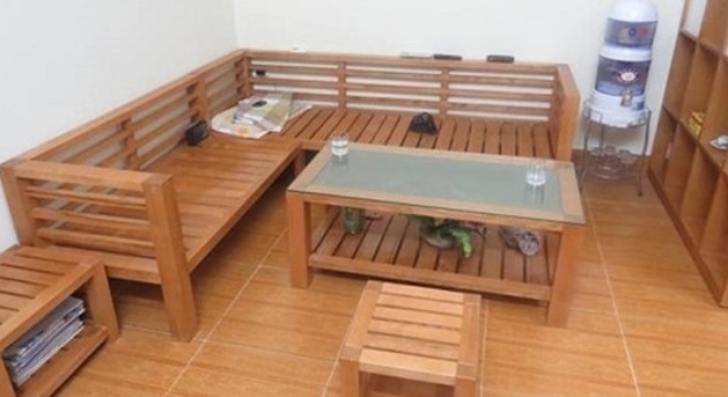 Toàn bộ nội thất làm từ gỗ tần bì
